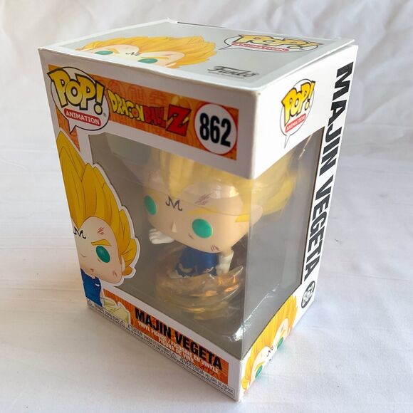 Funko Pop! Animation Vinyl: Dragon Ball Z Majin Vegeta #862 With Protector LOOK - Picture 1 of 7